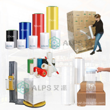 Alps 20Um 23um Plastic Clear Stretch Film Wrapping Colored Lldpe Stretch Film Black Packing Stretch